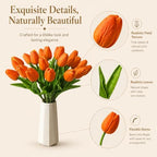 Mandy's 20pcs Artificial Orange Tulips - Image 4