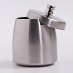 Small Ashtray with Lid for Cigarette, Stainless Steel Smokeless Odorless Windproof Ashtrays for Home Office Tabletop Outside Patio Outdoor Balcony(2.99"x2.68"x2.95") - Image 5