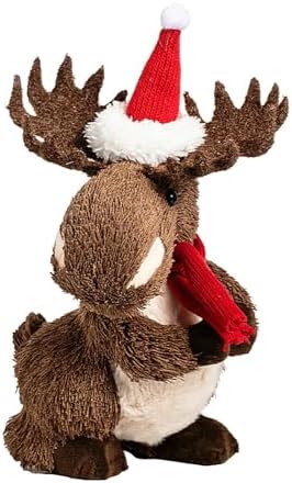 naturevibe 10.8 Inch Sisal Moose Figurine for Rustic Christmas Decorations by Unknown