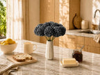 Mandy's 12pcs Artificial Dark Grey Ball Chrysanthemum Flowers - Image 5