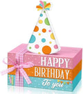 Geelin 4 Pcs Happy Birthday Table Decoration Wooden Book Stack Sign by Geelin