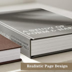 JARLINK Aesthetic Decorative Books, Set of 2 Linen Faux Book Boxes, Grey - Image 5