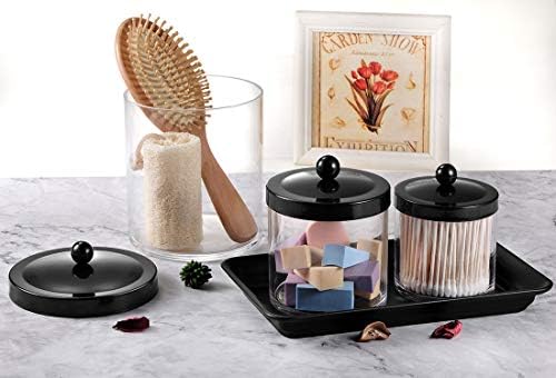 SheeChung Metal Vanity Tray, Bathroom Counter Storage Tray, Black 2 Pack - Image 5