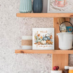 Hello Pumpkin Rustic Fall Thanksgiving Wood Box Sign Desk Decor 5X5 - Image 5