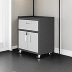 Manhattan Comfort Fortress Textured Metal 31.5" Garage Mobile Cabinet - Image 5