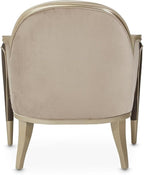 MICHAEL AMINI Villa Cherie Accent Velvet Chair in Porcini/Hazelnut Brown - Image 9