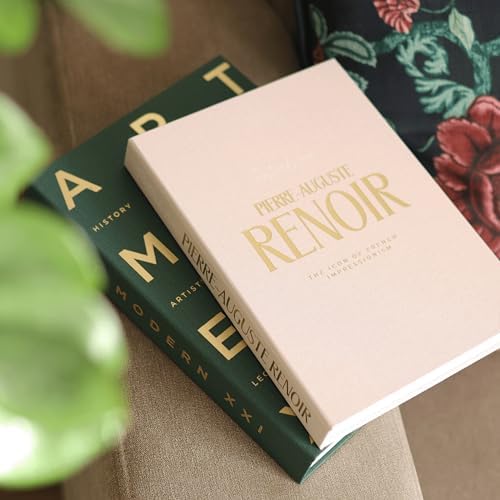 Decorative Books for Home Decor – Green & Pink Linen Faux Books for Decoration: Aesthetic Fake Book Shelf, Living Room, Mantle, Entryway & Coffee Table Decor – Stack Faux Book Storage Box, Set of 2 - Image 3