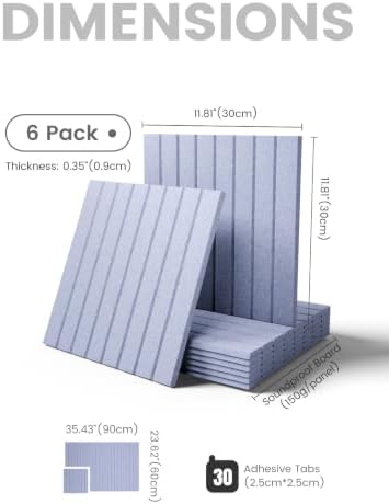 Fluxynara Felt Bulletin Board & Cork Board Alternative 36'' x 24'' - 6 Pack - Image 2