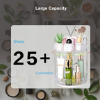 360 Rotating Makeup Organizer, 2 Tier Lazy Susan Bathroom Counter Organizer, Skincare Organizers, Spinning Perfume Organizer & Vanity Organizer Countertop (Silver Clear, 2 Tier) - Image 6