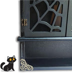 IRISVITA Spider Web Floating Gothic Shelf, Gothic & Vintage Wall Decor, Floating Shelves for Bedroom & Bathroom, Halloween Decor, Dark Academia Gift for Poetry/Goth Fans - Image 4