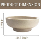 LIN CHUAN Decorative Bowl, Large Fruit Bowl, Sand Beige - Image 6