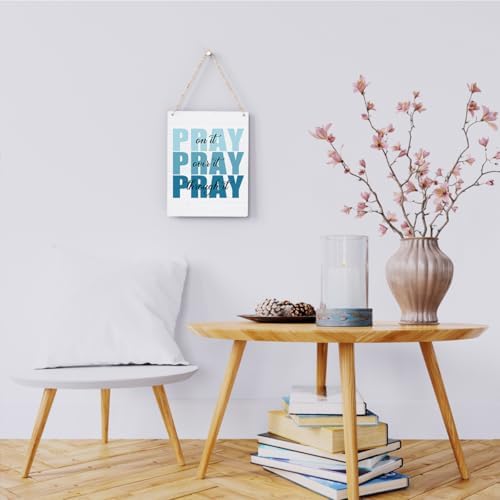 Pink Bible Verses Wall Decor, Christian Inspirational Wooden Sign Art for Home, Porch, Bedroom, Living Room, Office - Women's Room Decor - Image 2