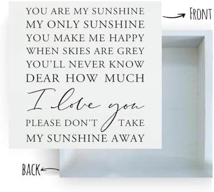 You are My Sunshine Sign Wood Sign, Inspirational Positive Quotes Wooden Block Decorations Sign Desk Decor for Home Office Classroom School Table Shelf Decoration - Image 3