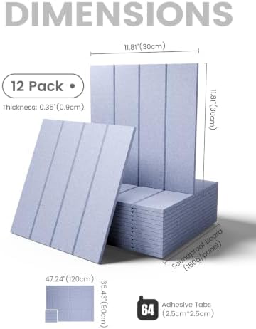 Fluxynara Felt Bulletin Board & Cork Board Alternative 48'' x 36'' - 12 Pack - Image 2