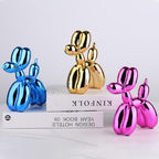 Balloon Dog Sculpture Modern Home Decor Collectible Figurines Funky Statues for Bedroom Trendy Animal Decor for Coffee Table Living Room Decor, 11.8 * 11.8 * 4.7inch, Gold - Image 6