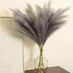 Faux Pampas Grass, Set of 9 Stems 37'' Tall Fluffy Fake Pompas Floral, Large Artificial Pompous Branches for Floor Vase Fillers, Pompas Decorativas, Boho Farmhouse Wedding Home Decor(Grey) - Image 3