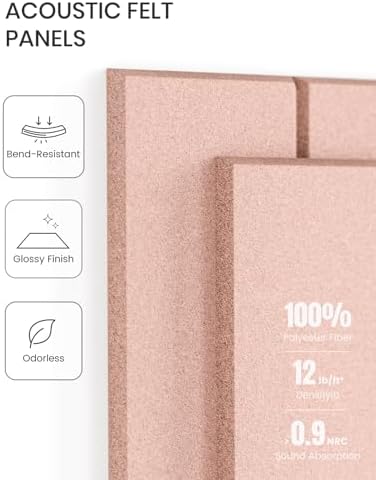 Fluxynara Felt Bulletin Board & Cork Board Alternative 48'' x 36'' - Image 4