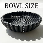 Decorative Bowls for Home Decor (Black, 7.9''x 3'') - Image 2