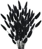 Uieke 17’’ Natural Bunny Tails Dried Flowers, 50 Pcs Dried Lagurus Ovatus, Dried Black Pampas Grass Decor for Farmhouse Flower Arrangements Wedding Home Craft Boho Party Decorations by Uieke