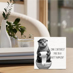 Funny Otter Bathroom Decor - Otter Gifts Wooden Box Sign, Funny Bathroom Decor, Otter Gifts for Otter Lovers, 8 X 8 Inches - Image 3