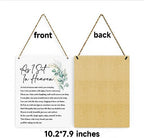 BELLOWDEER Inspirational Decor As I Sit In Heaven Christian Gifts Bible Verse Wall Art Scripture Wooden Hanging Sign for Modern Home Office Bathroom Bedroom Wall Art Decoration 8 x 10 Inches - Image 7