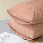 CaliTime Decorative Standard Throw Pillow Covers 26 X 20 Inches Dusty Pink | - Image 4