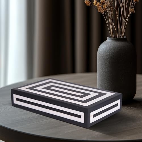 Handicrafts Home Decorative Storage Box 10x6 – Remote Organizer Box with Lid, Modern Decorative Keepsake Box, Boho Shelf Décor, Memory Box for Photos or Letters, Decorative Box for Table Décor - Image 4