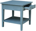 IC INTERNATIONAL CONCEPTS Spencer Blue Wood End Table - Image 9