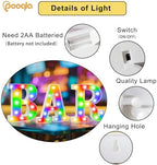 Pooqla BAR Sign for Home Bar Decor, Colorful LED Light Up Bar Sign - Image 2