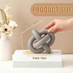 Yalikop 3 Link Wood Knot Decor Rustic Table Shelf Accents, Gray - Image 2