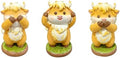 3 Pcs Highland Cow Figurines Resin Statues Cattle Decorations - Hear See Speak No Evil, Accent Farmhouse Tabletop Centerpiece for Christmas Thanksgiving Birthday Gift Home Shelf Mantel Table Decor by UMESONG