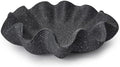 Scalloped Decorative Bowl Home Decor, 12.6" Shell Ruffle Fruit Bowl by KEWOOL