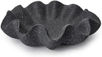 Scalloped Decorative Bowl Home Decor, 12.6" Shell Ruffle Fruit Bowl by KEWOOL