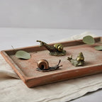 3Pcs Brass & Alloy Snail Statue mini Ornaments Retro、Antique Whimsical Cottagecore Decor, Brass Decor for Living Room、Desk and Bookshelf Figurines, Outdoor Garden Landscaping - Image 4