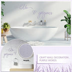 Hicarer Metal Hello Gorgeous Wall Art Minimalist Purple Wall Decor - Image 4