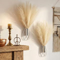 2 Pcs Hanging Plant Wall Decor, 12Inch Tall, Silver, Beige by Otoolling