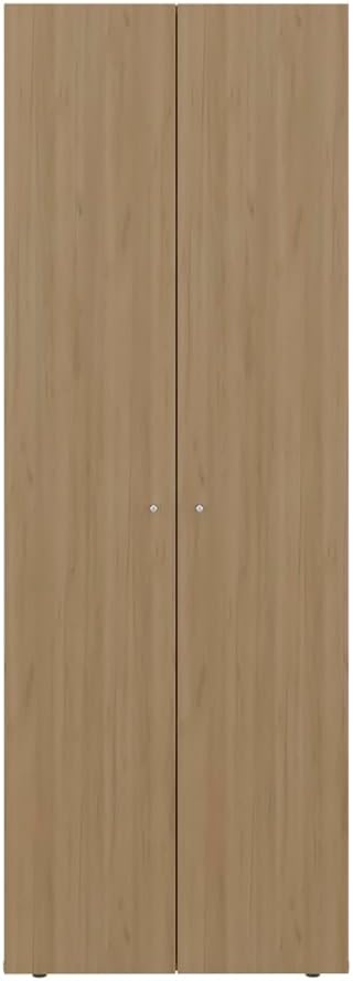 Soham Closet System Eco-Friendly Bedroom Organizer in Macadamia Finish - Image 7