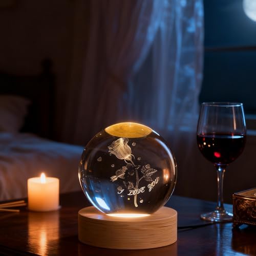 Rose Crystal Ball Valentines Day Gifts for Girlsfriend, Women, Wife, Lovers - Image 5