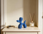 4 Inch Glossy Blue Balloon Dog Sculpture - Image 5