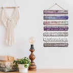 Yookeer 7 Tier Christian Wall Art Bible Verses Purple English Style - Image 6