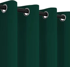 Yakamok Dark Green Room Darkening Window Curtains 52x36 Inch - Image 6