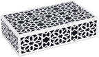 Handicrafts Home Decorative Keepsake Black White Storage Box with Lid,8x5x2 by HandicraftsHome