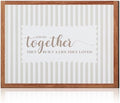 Jetec Together They Built a Life They Loved Rustic Wood Sign, Beige Striped by Jetec