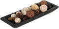 Hanobe Large Wood Decorative Dough Bowl for Coffee Table Decor, 20" Black by Hanobe