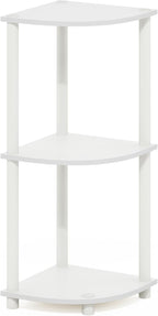 Furinno Turn-N-Tube Corner Shelf, 3-Tier Corner Bookshelf, Display Storage - Image 5