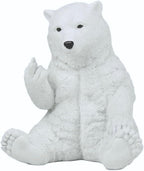 JFSM INC. Polar Bear Raising Middle Finger Figurine Funny Hilarious Decor - Bear Lover Gifts, Cabin Themed Decor, - Image 6