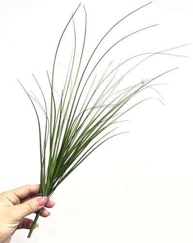 Artificial Plants Fake Wheat Grass Tall Shrubs, Faux Greenery Plastic Leaf Plant Indoor Wedding Bouquet Decor Home Garden Christmas Party Centerpieces Hotel Hall Decoration - Tail End Red 16 Bundles - Image 3
