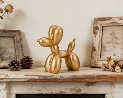 4 Inch Matte Gold Balloon Dog Sculpture - Image 3
