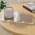 Acrylic 2Pcs/Set Coaster for Desk, Bar Drink Coaster, Cloud Shape Coffee Cup Coaster, Perfect for Tabletop Protection and Accessories Display by Leadiy