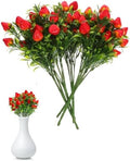 STOBAZA 6 Pcs Artificial Strawberry Stems 10.6 Inch Faux Red Fruit Branches for Home D Cor Summer Vase Arrangements Baby Shower Centerpieces and Cottagecore Kitchen Tiered Tray Decoration by EaseLiving